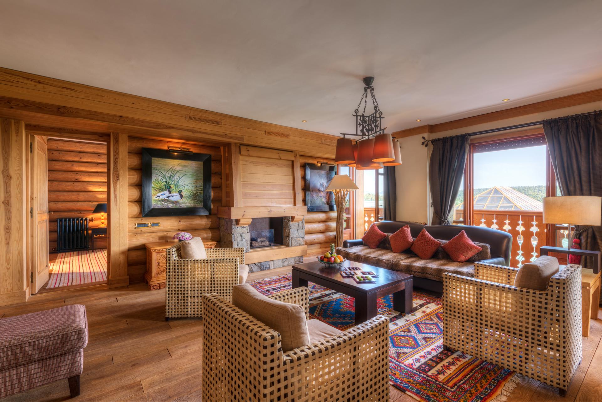 Michlifen Resort & Golf Ifrane  Exterior photo Living room at the lodge